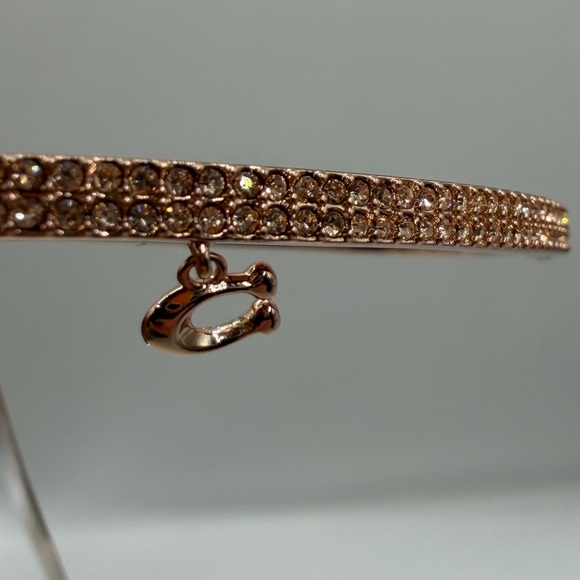 COACH Rose Gold Pave Bar C bracelet MSRP $98 nwt - Picture 9 of 13